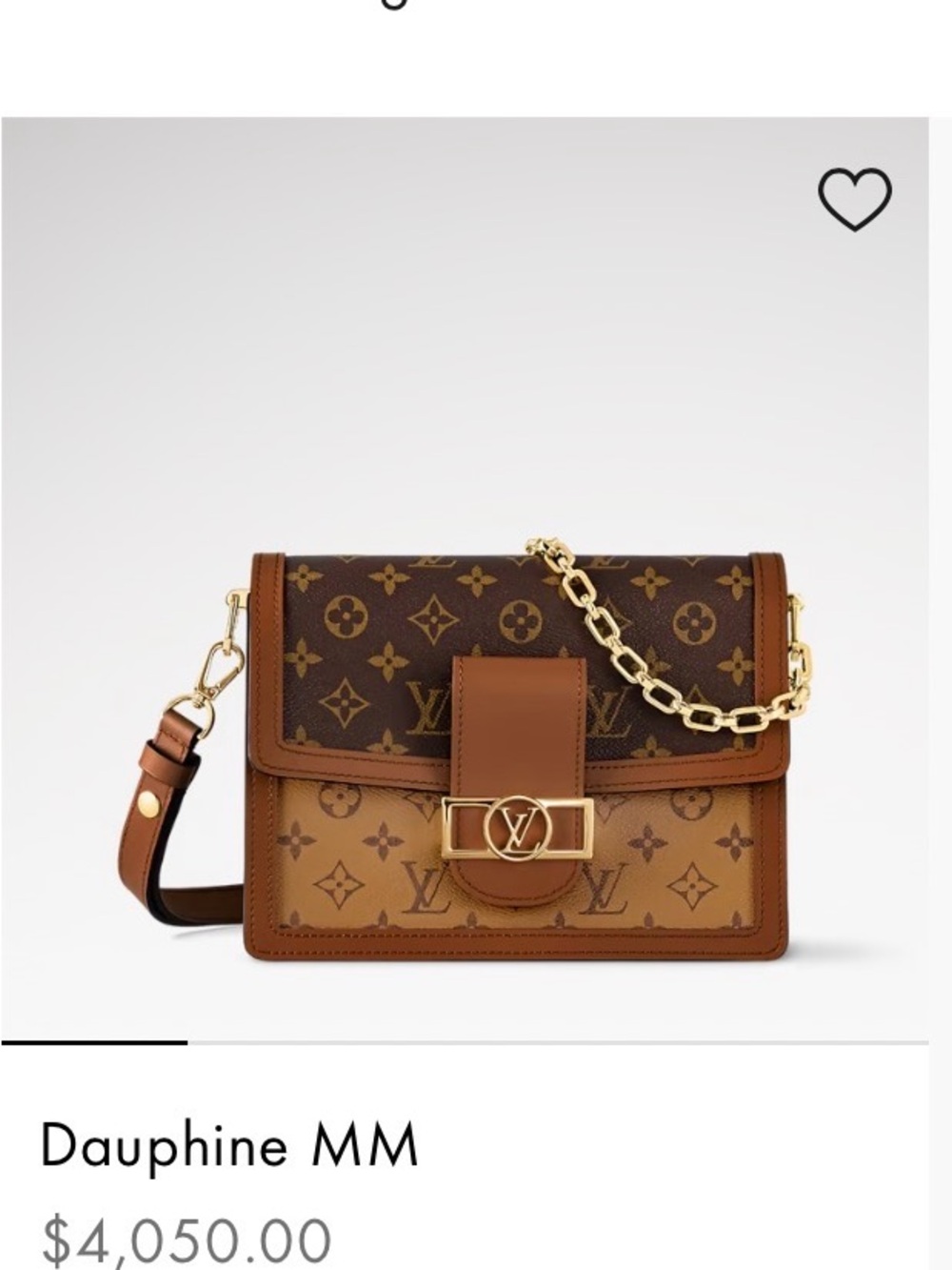 Louis Vuitton Two-Tone Brown Monogram Dauphine MM Shoulder Bag